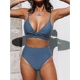 thumbnail image 3 of Maillot de Bain une Pièce pour Femme à Volants, Lacé, Tenue de Plage, Contrôle du Ventre, Costume de Bain, 3 of 4