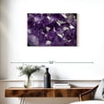 thumbnail image 3 of Elephant Stock Purple Amethyst Crystal Wall Art - Horizontal Canvas Wall Art - Living Room Wall Decor - Nature Canvas - Gray And Purple Decor - 30" x 20", 3 of 8