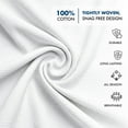 thumbnail image 5 of Linteum Textile Supply 100% Cotton Thermal Snag-Free Blanket (White, Queen) 90x90 in, 5 of 8