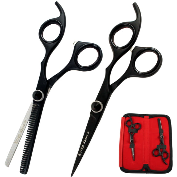 Professional Stainless Steel Hair Cutting Thinning Texturizing Blending Scissors Shears Set Kit (6 inch)