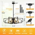 thumbnail image 3 of LovingAHome 8-Light Chandelier Lighting for Dining Room Living Room Adjustable Height Pendant Lighting, 3 of 7