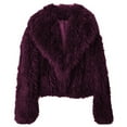 thumbnail image 3 of gbyLJF Women's Luxury Faux Fur Coat Solid Color Fuzzy Long Sleeve Jackets Warm Winter Outerwear Cardigan, 3 of 4