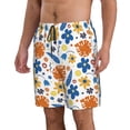 thumbnail image 2 of Naloa Flower Men's Beach Shorts, Surfing shorts, Swim trunks, Quick Dry Swim Trunks for Surfing Beach Fun - Medium, 2 of 9