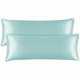 thumbnail image 1 of Chenchen Satin Body Pillow Cover 2 Pack, Super Soft and Cooling Body Pillow Pillowcase for Hair and Skin, Breathable Silky Full Long Pillowcase Cover(20"x54", Blue Grey), 1 of 1