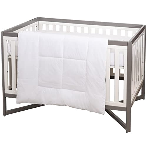 CirclesHome Crib Comforter - Soft and Breathable Toddler Comforter with Square Shape Quilting Design - 100% Cotton - Woven with 200 TC - (37 x 52)