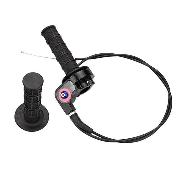 Cable de acelerador giratorio de acero inoxidable y silicona para ATV de 150 cc a 250 cc, color negro