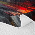 thumbnail image 5 of Castle Fairy Sunset Racer Twin Quilt Set,Abstract Sky Twin Coverlet Set,Orange and Blue, 5 of 7