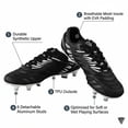thumbnail image 2 of Vizari Men's Valencia SG Soft Ground Soccer Shoes/Cleats for Soft or Wet Playing Surfaces and Fields (Black, 6.5), 2 of 6