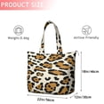 thumbnail image 4 of Beige and Black Of Leopard Print Travel Tote Bags for Women Carry On,Large Weekender Bags for Women Travel,Multi Functional Duffle Bag for Work,Shopping,Sports, 4 of 5