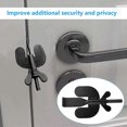 thumbnail image 3 of 2 Pcs Portable Door Lock, Front Door Security Blocker, Door Lock Bedroom Anti-wolf Locking Device, Travel, Interior Door Lock for Hotel Home Apartment, 3 of 5