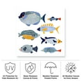 thumbnail image 3 of Victoria Barnes 'Patterned Fish I' Outdoor All-Weather Wall Decor, 3 of 3