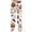 Khaki, variant on Soft Pajamas for Women Halloween Ghost Pumpkin Print Loose Drawstring Pj Pants Sleepwear