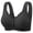 Black, variant on Bras for Women New Women's Jelly Seamless Fixed Cup Front Buckle Without Steel Rings Vest Size Bra,Gray