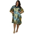 thumbnail image 2 of Up2date Fashion's Women's Satin Short Caftan / Kaftan, Solar Vortex Print, 2 of 3