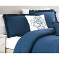 thumbnail image 2 of RT Designers Collection CMP11056K Portland Washed Ruffled Comforter Set, Navy - King Size - 5 Piece, 2 of 2