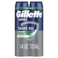 thumbnail image 1 of Gel de afeitar Gillette Series 3X Action Sensitive, paquete doble de 200 ml, 1 of 9