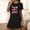 Black, variant on Blmnix Women's Nightgowns Short Nightgowns Sleepshirts Bamboo Nightgowns Sleep Shirt Short Sleeve Crew Neck Short Pink Mumu Nightgown for Women