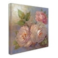 thumbnail image 2 of Trademark Fine Art 'Roses on Blue II Crop' Canvas Art by Peter McGowan, 2 of 3