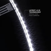 Target Darts Corona Vision Black Frame / White LED Surround Ring Light Dartboard Lighting System