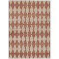 thumbnail image 2 of HomeRoots 577080 5 x 8 ft. Geometric Washable Indoor & Outdoor Rectangle Area Rug, Orange & Copper, 2 of 5