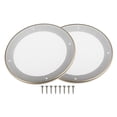 thumbnail image 1 of 2 uds., cubierta de altavoz de coche de 5 ", protector de bocina de parrilla de Subwoofer de malla con 8 tornillos, Metal ABS, tono dorado blanco, 1 of 1