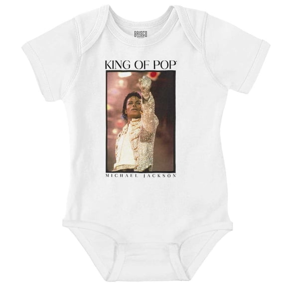 Michael Jackson King of Pop HIStory Romper Boys or Girls Infant Baby Brisco Brands NB
