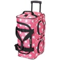 thumbnail image 1 of Bolsa de viaje con ruedas Rockland PINKDOT 22 con ruedas extragrandes, 1 of 7