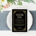 thumbnail image 2 of Koyal Wholesale Gold Art Deco Wedding Thank You Place Setting Cards for Table Reception, 56-Pack, 2 of 5