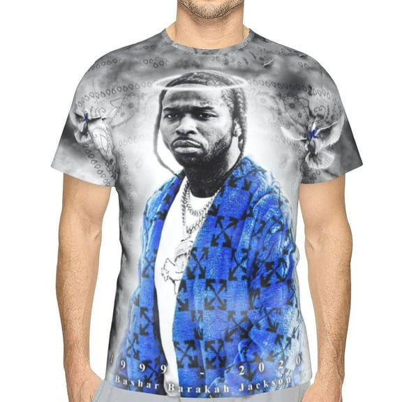 Pop Smoke Unisex 3d Pattern Printed Short Sleeve T-Shirts Casual Graphics Tees Small