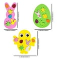 thumbnail image 3 of Easter Foam Stickers Set DIY Egg Rabbit Chicken Easter Decorations Easter Craft Kit Family Interaction, 3 of 7