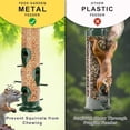 thumbnail image 6 of Metal Tube Bird Feeders for Outdoors Hanging, 6-Port Bird Feeder for Outside, Finch Feeders for Outside, Squirrel Proof Bird Feeders with Heavy Duty Metal Lid, Chew-Proof, 6 of 6