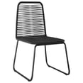 thumbnail image 4 of vidaXL 5 Piece Garden Dining Set PVC Rattan Black and Brown, 4 of 6