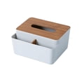 thumbnail image 2 of Cqxid Storage Case Under $10 Home & Garden Home Textile Storage Tissue Box Cover Plastic Rectangular Facial Tissue Holder Dispenser With Storage For Bathroom Living Room Kitchen Home, 2 of 6