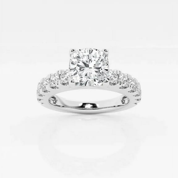 Cloud Jewel 14K White Gold Annivasary Ring for Women's - 1.3 Round Ct Promise Wedding Anniavsary Ring for Women's - Wedding Proposal Rings for Her - Daily Wear Diamond Ring for Women's