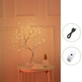 thumbnail image 1 of Night Light Tree Shape LED 1000lm Table Light USB Decoration DIY Home Bedroom Lamp  36LED  Warm White Light  Pearl, 1 of 8
