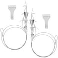 thumbnail image 5 of Oraceous 2Pcs Picture Hanging Kit Mirror Hanging Kit Adjustable Heavy Duty With Wire Hardware For Frame Mirror For Hanging Artwork Mirrors And Paintings Silver, 5 of 10