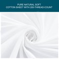 thumbnail image 3 of Unique Bargains 200TC Cotton Fitted Sheet 15' Large Bottom Sheets Pocket Breathable Durable, 3 of 9