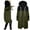 C-Army Green, variant on Cnbwig Winter Coats for Women Fleece Warm Hooded Zip Up Coat Soft Outerwear Solid Color Thick Long Jacket Top Daily Coats for Ladies A-Beige L