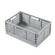 thumbnail image 1 of Cesta de almacenamiento de plástico plegable, cesta de almacenamiento de escritorio, caja de almacenamiento de refrigerio creativa, cesta de almacenamiento superpuesta para refrigerador de, 1 of 5