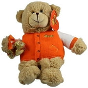 Hershey's Reese's Miniatures with Tan Bear Plushy Wearing Reese's Jacket Gift Set, 2 Piece