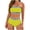 Yellow, variant on Women's High Waisted Bikini Sets Solid Color Patchwork Swimwear Strapless Push Up Bathing Suit Two Piece Bathing Suit Beachwear (Black,S)