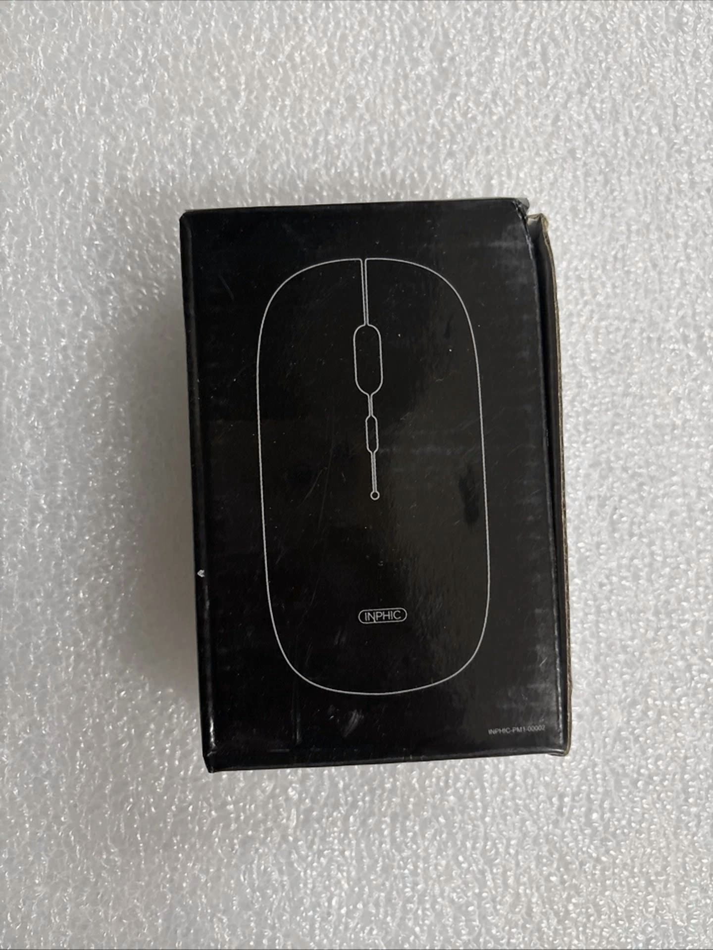 CIRCLE- Inphic Bluetooth Wireless Mouse – 3 Mode Rechargeable – Black – Silent Click