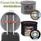 thumbnail image 1 of Hat Storage Bag for Travel Large Capacity Round Foldable Felt Dust-Proof Organizers Multifunctional Clothes Sundries Storage Box, 1 of 2