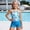 X-Sky Blue197, variant on YMNXA Big Kids Girls Swimsuits Sleeveless Coconut Tree Print Bikinis Comfortable Fashion Swimwear For Holiday Vacation Beach Black 5-6 Years