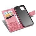thumbnail image 5 of iPhone 11 Case, Mantto Bling Diamond PU Leather Flip Wallet Case Hand Strap Butterfly Embossed Full Body Protection Flip Stand Card Holder Magnetic Cover for Apple iPhone 11, Pink, 5 of 9