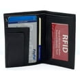 thumbnail image 3 of RFID Blocking Genuine Leather Men's Bifold Wallet Credit Card Billfold Holder, 3 of 9