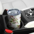 thumbnail image 5 of 20oz Tumblers White Christmas Candy Cane Pattern Stainless Steel Vacuum Insulated Double Wall Travel Tumbler Cups Mug with Lid and Straw,Cleaning Brush for Cold & Hot Drinks, 5 of 7