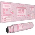thumbnail image 3 of Pink Game Strawberry Milk Gaming Mouse Pad XL, Large Extended Mousepad Desk Pad, Long Nonslip Rubber Mice Mats Stitched Edges Playmat for Office Home Gamer, 31.5x11.8 Inch, 3 of 6