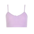 thumbnail image 4 of 3 Pack of Girls Seamless Sweet Training Plain Bra Top with Adjustable Straps Black,Lavender,Blue, Large/XLarge 12-16, 4 of 4