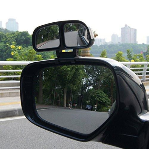 Xotic Tech Blind Spot Mirror, 2 Pieces Square Stick On Rear View Convex Side Wide Angle with DUAL Adjustable Mirrors For Car Truck SUVs Motorcycle
